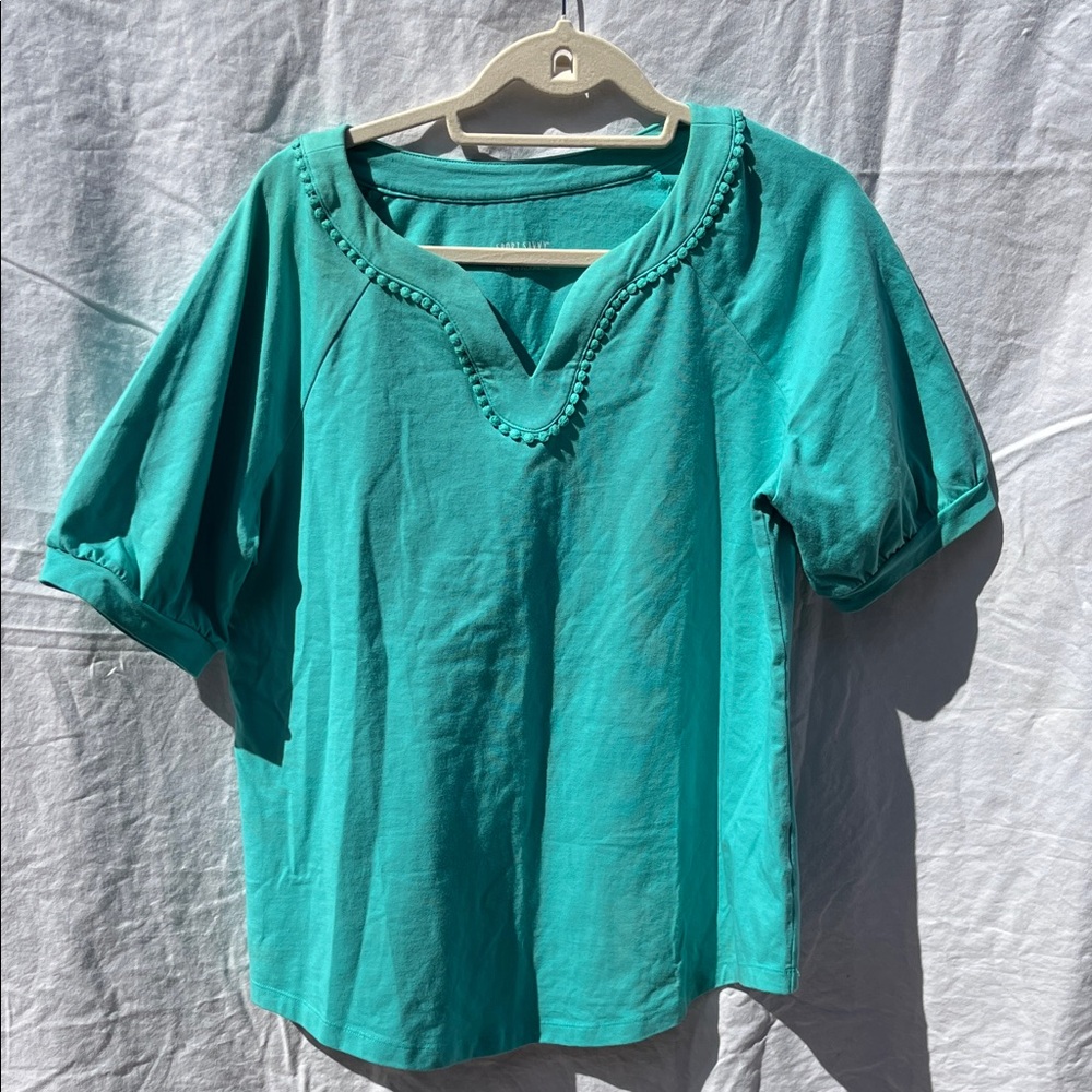 😻5for$15😻 Cotton tee M ringer sleeves